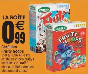 Cora x Carrefour Céréales fruity hoops offre