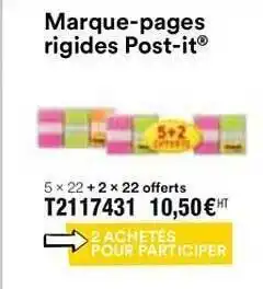 Marque Pages Rigides Post It