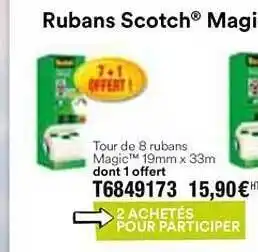Plein ciel Rubans Scotch Magic offre