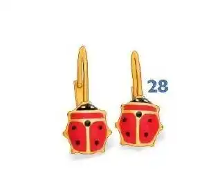 Le manège à bijoux Boucles Laque or Jaune offre