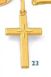 Le manège à bijoux Croix, or jaune 1,50 g. offre