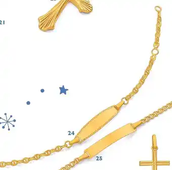 Le manège à bijoux Bracelet identité, 14 cm, or jaune 1,71 g. offre