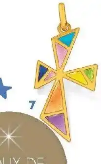 Le manège à bijoux Croix laque, or jaune 0,54 g. offre