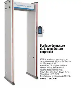 Portique De Mesure De La Température Corporelle