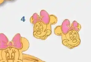 Boucles Laque, Minnie Disney, or Jaune 0.60 g,