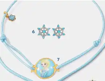 Le manège à bijoux Bracelet Cordon Et Laque, La Reine Des Neiges, Disney, or Jaune 0.70 g, offre