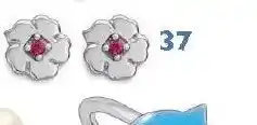 Boucles En Argent Rhodié Et Oxyde De Zirconium,