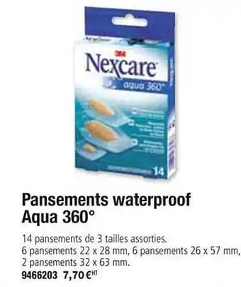 Plein ciel Pansements Waterproof Aqua 360° offre
