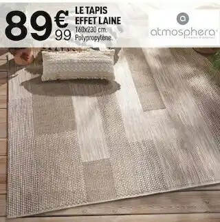 Centrakor Le tapis effet laine offre