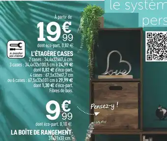 Centrakor L’étagère cases offre