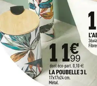Centrakor La poubelle 3 l offre