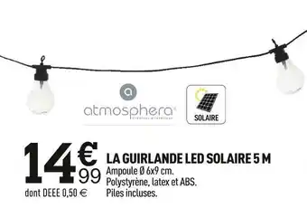 Centrakor La guirlande led solaire 5 m offre