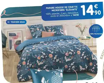 L'incroyable Parure housse de couette microfibre ‘élégante’ offre