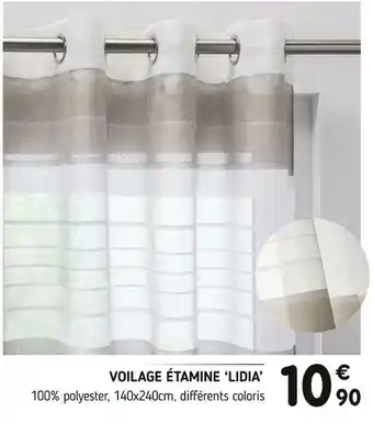 L'incroyable Voilage étamine ‘lidia’ offre