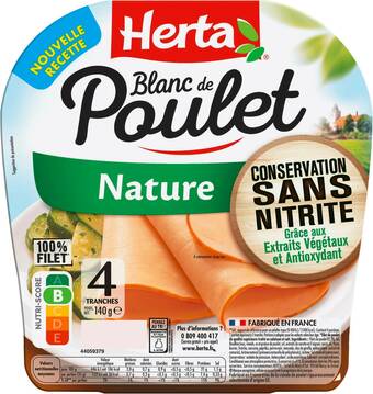 Match Herta blanc de poulet nature offre