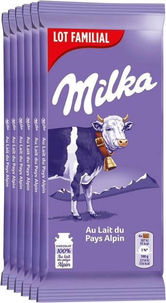 Match Milka tablettes de chocolat offre