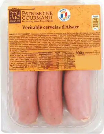 Match Patrimoine gourmand véritable cervelas d'alsace offre