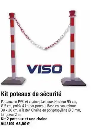 Plein ciel Kit Poteaux De Sécurité Viso offre