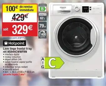 Migros Lave linge frontal 9 KG offre