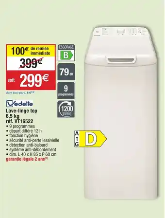 Migros Lave-linge top offre