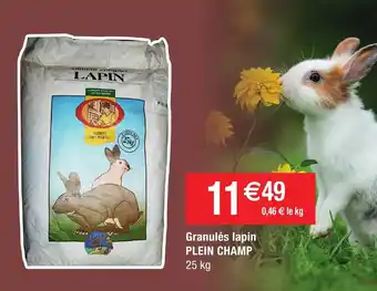 Granulés lapin PLEIN CHAMP