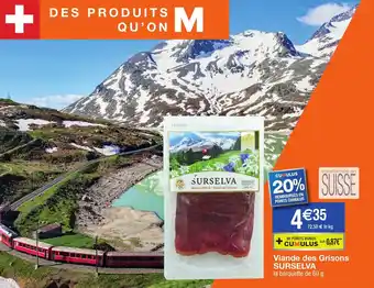 Migros Viande des grisons SURSELVA offre