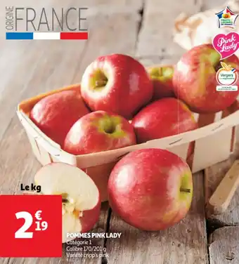 Auchan Pommes pink lady offre