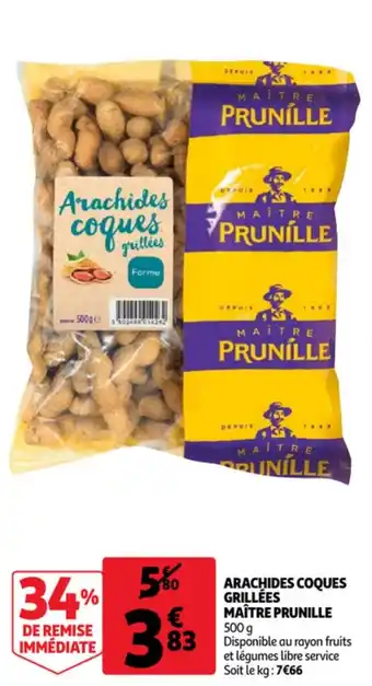 Arachides coques grillées maßtre prunille