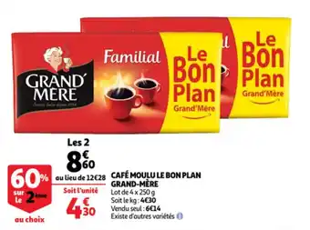 Auchan Café moulu le bon plan grand-mère offre