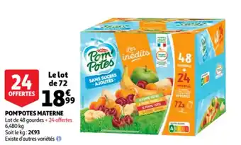 Auchan Pom'potes materne offre