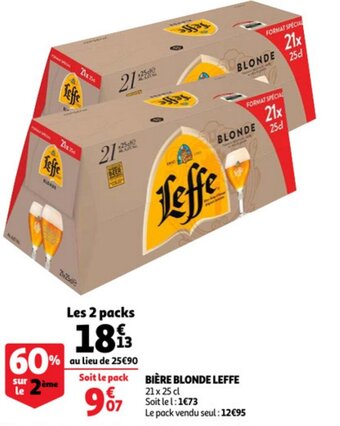 Auchan Bière blonde leffe offre