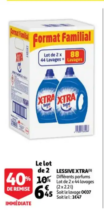 Auchan Lessive Xtra offre