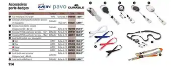 Accessoires Porte Badges Avery Pavo
