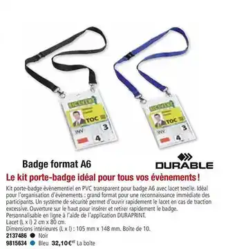 Badge Format A6
