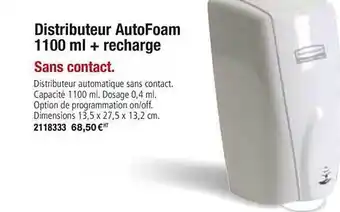 Plein ciel Distributeur Autofoam 1100ml + Recharge offre