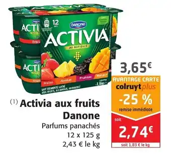 Colruyt Activia aux fruits Danone offre
