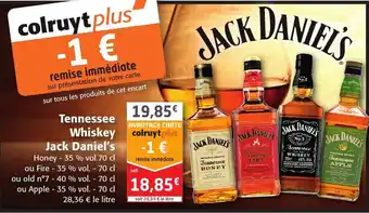 Colruyt Tennessee Whiskey Jack Daniel's offre