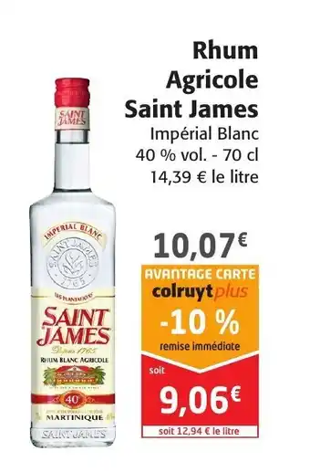 Colruyt Rhum Agricole Saint James offre