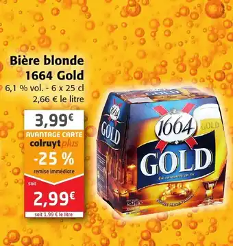 Colruyt Bière blonde 1664 Gold offre