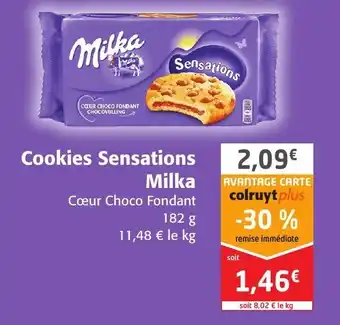 Colruyt Cookies Sensations Milka offre