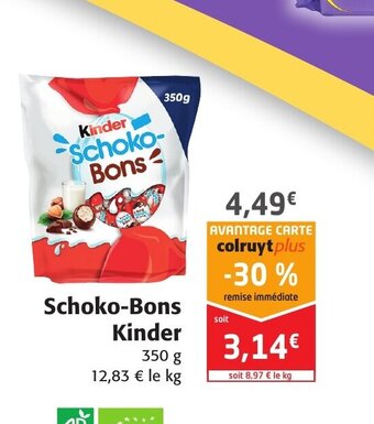 Colruyt Schoko-Bons Kinder offre