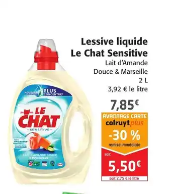 Colruyt Lessive Liquide Le Chat Sensitive offre