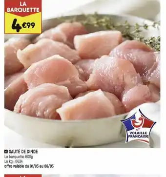 Leader Price Sauté de Dinde offre