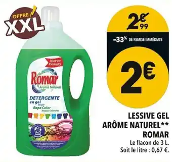 Supeco Lessive Gel Arôme Naturel offre