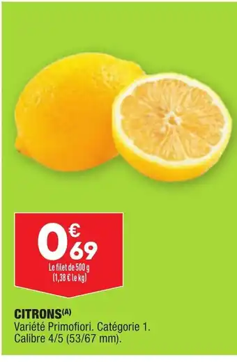 ALDI Citrons offre