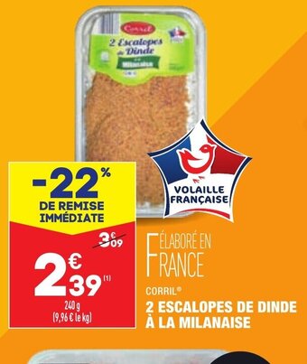 ALDI 2 Escalopes de Dinde offre