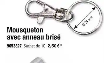 Mousqueton Avec Anneau Brisé