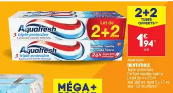 ALDI Dentifrice offre