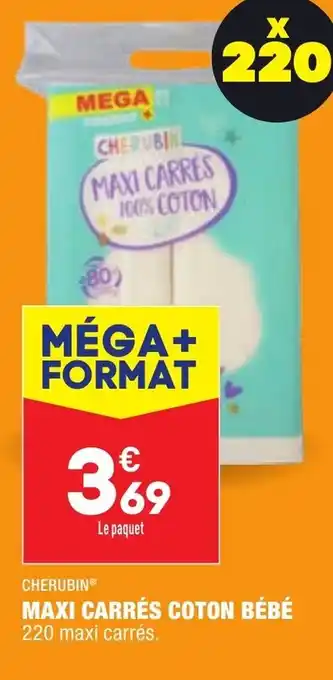 ALDI Maxi Carrés Coton Bébé offre