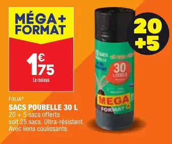 ALDI Sacs Poubelle 30L offre
